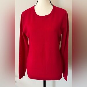 Cashmere Charter Club Vibrant Red Crew Neck Sweater
